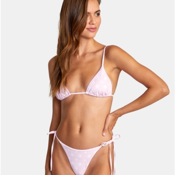 ☀️RVCA☀️ BALANCE ACT TRIANGLE BALANCE ACT TIE SKIMFY FRENCH BIKINI SET - Picture 9 of 12